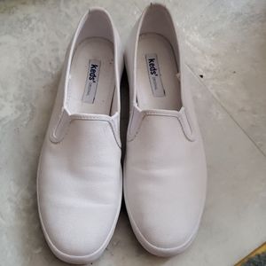 Keds White Slip Ons Size 6.5
